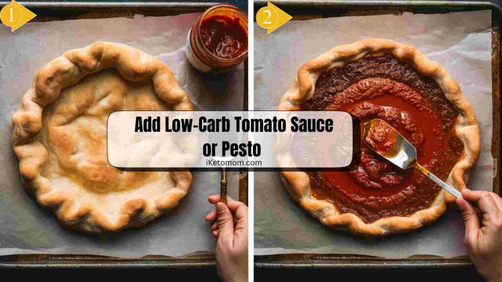 Add Low-Carb Tomato Sauce or Pesto