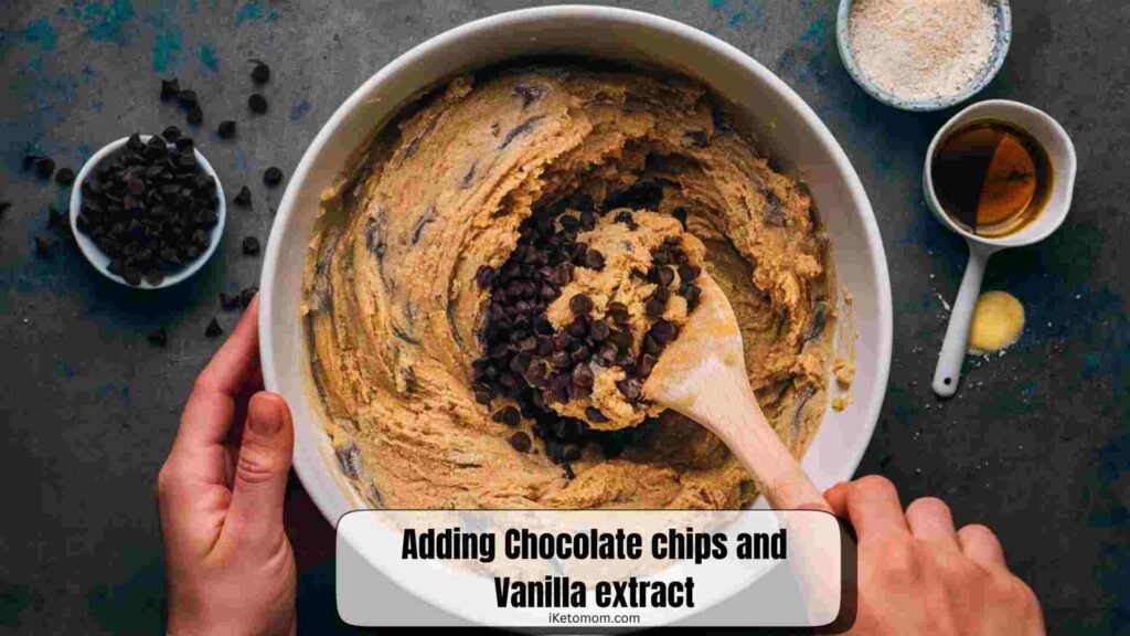 Adding Chocolate chips and Vanilla extract