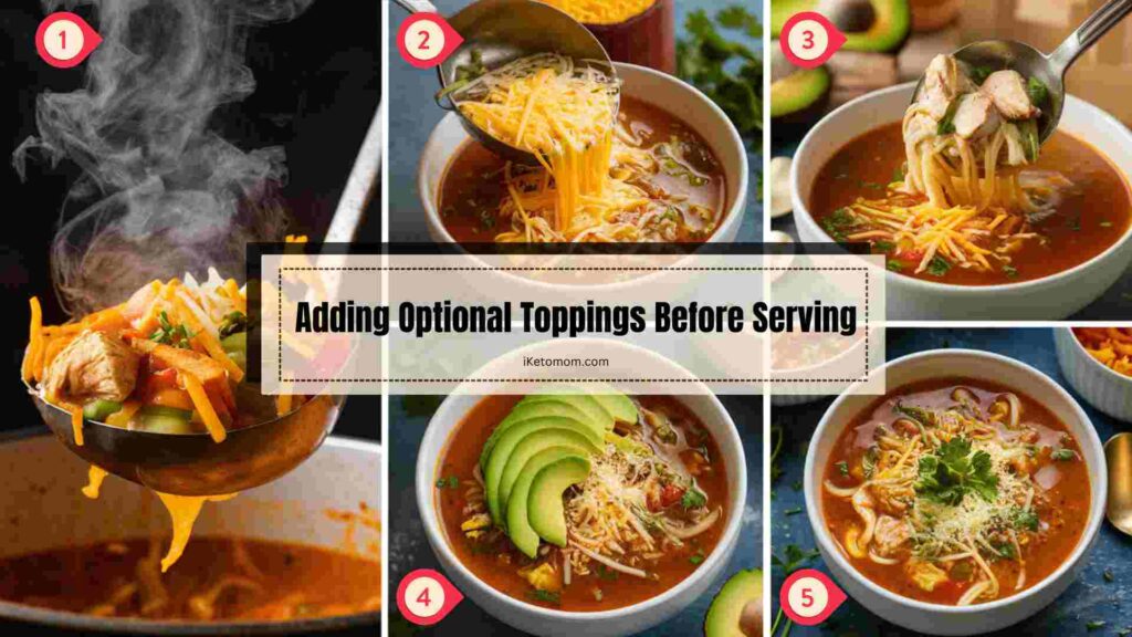 Adding Optional Toppings Before Serving