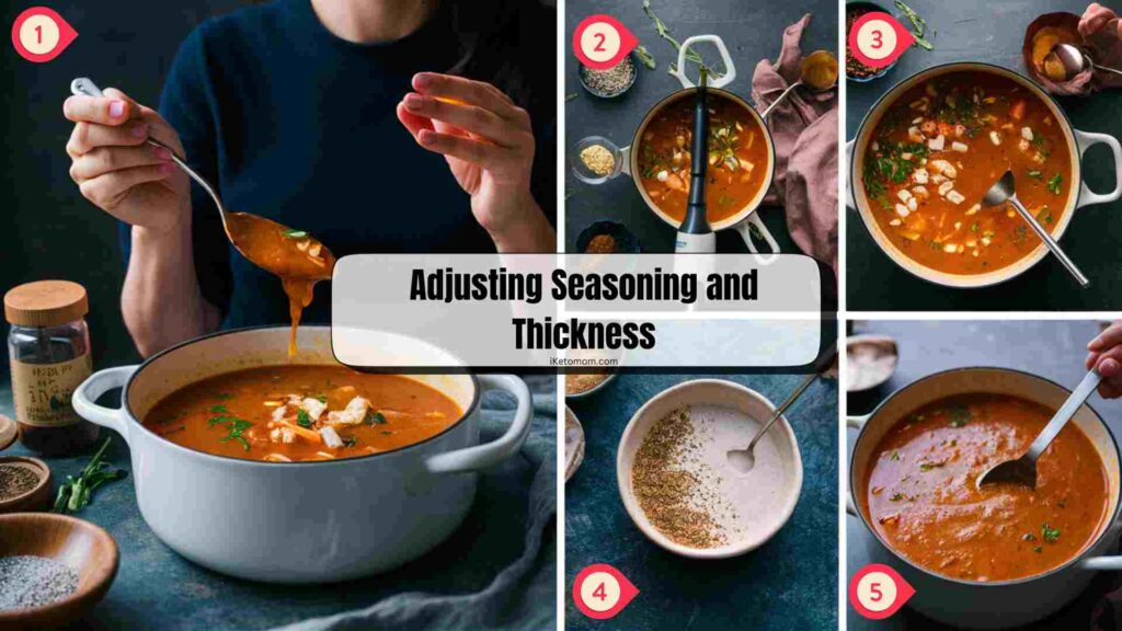Adjusting Seasoning and Thickness