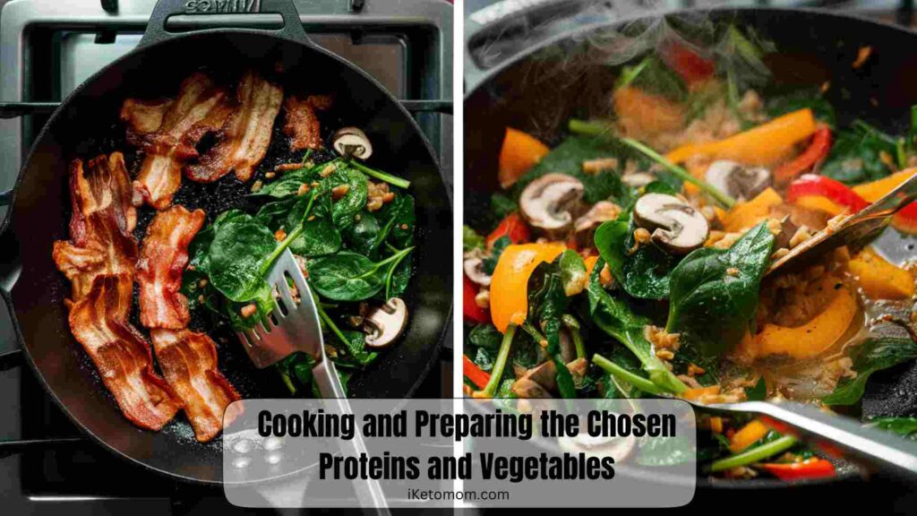 Cooking and Preparing the Chosen Proteins and Vegetables