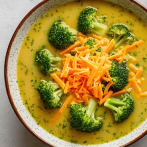 Keto Broccoli Cheddar Soup Recipe