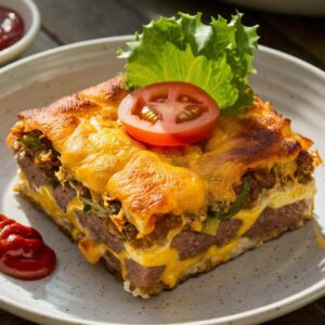 Keto Cheeseburger Casserole Recipe