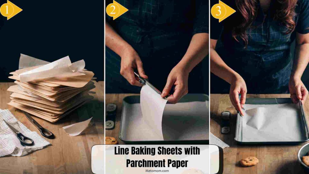 Line Baking Sheets with Parchment Paper
