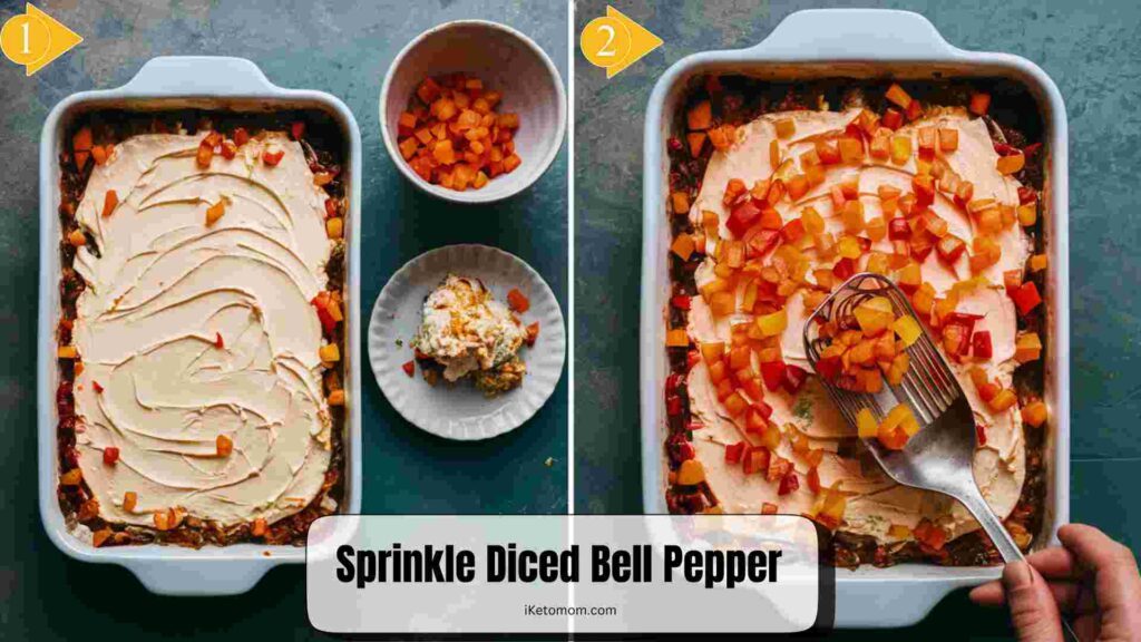 Sprinkle Diced Bell Pepper