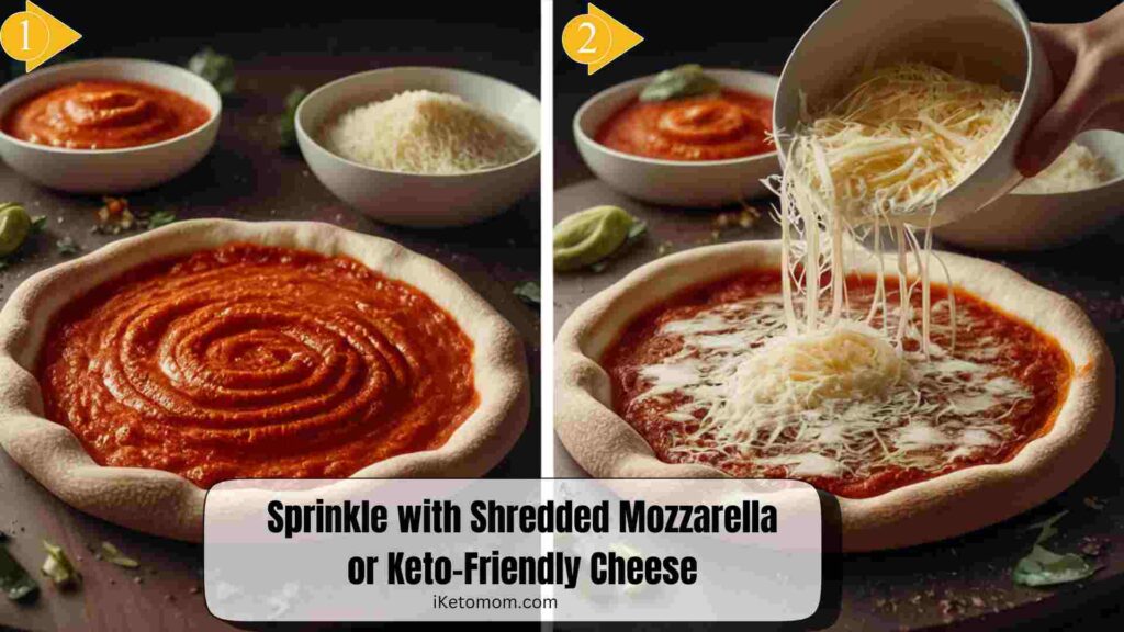 Sprinkle with Shredded Mozzarella or Keto-Friendly Cheese