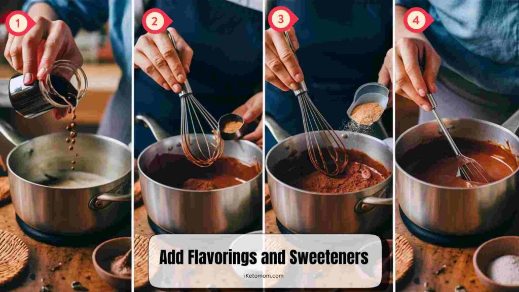 Add Flavorings and Sweeteners
