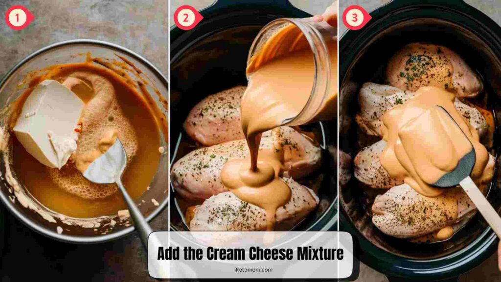Add the Cream Cheese Mixture