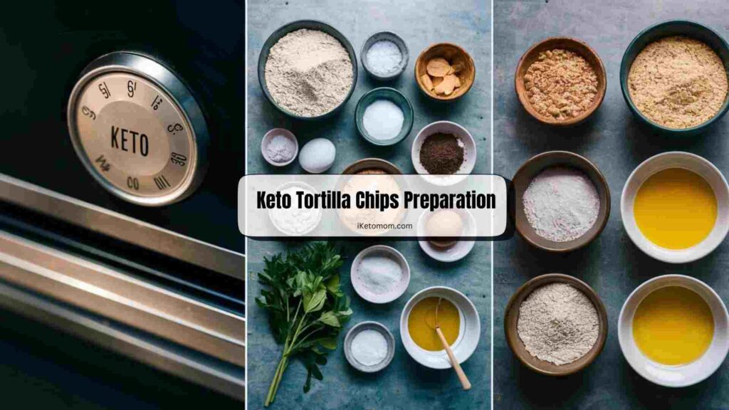 Keto Tortilla Chips Preparation