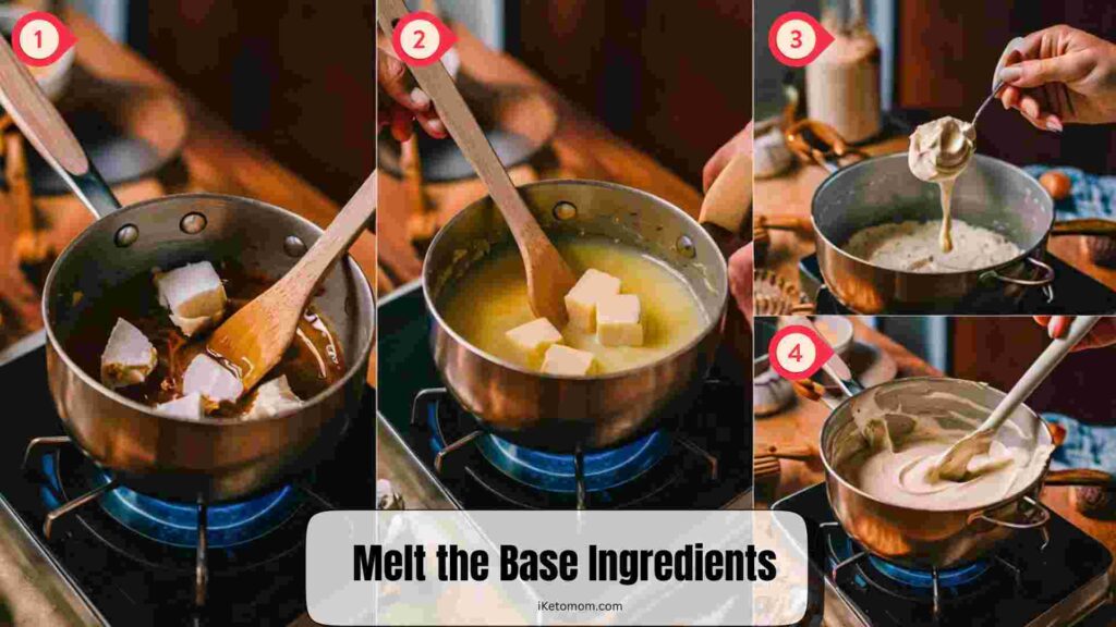 Melt the Base Ingredients: