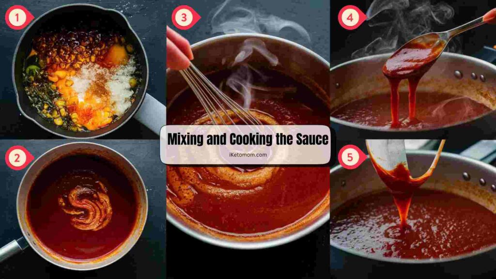 Mixing and Cooking the Sauce