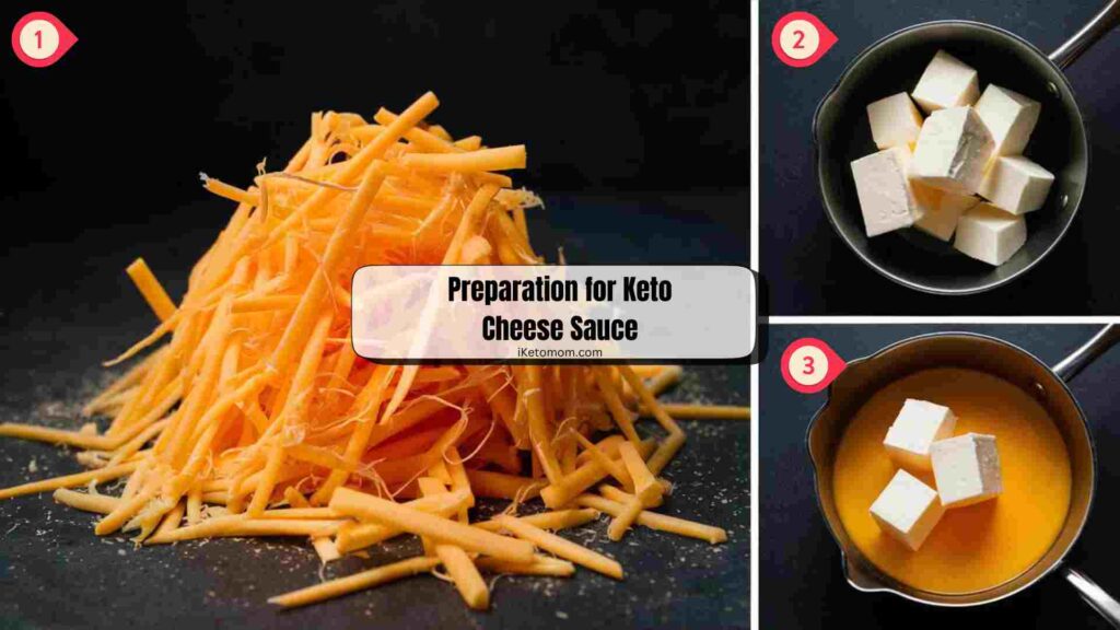 Preparation for Keto Cheese Sauce