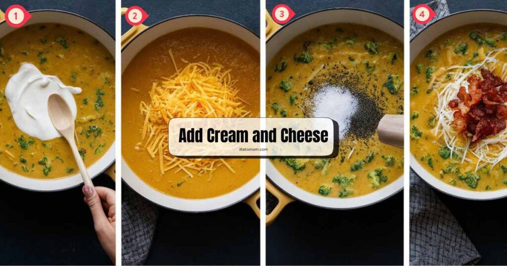 Add Cream and Cheese