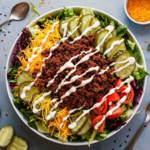 Keto Big Mac Salad Recipe