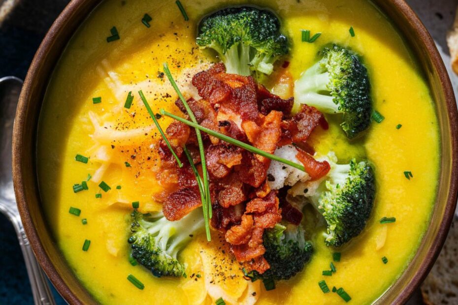 Keto Broccoli Cheese Soup Recipe