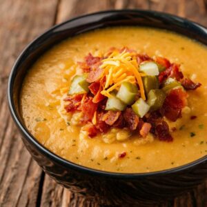 Keto Cheeseburger Soup Recipe