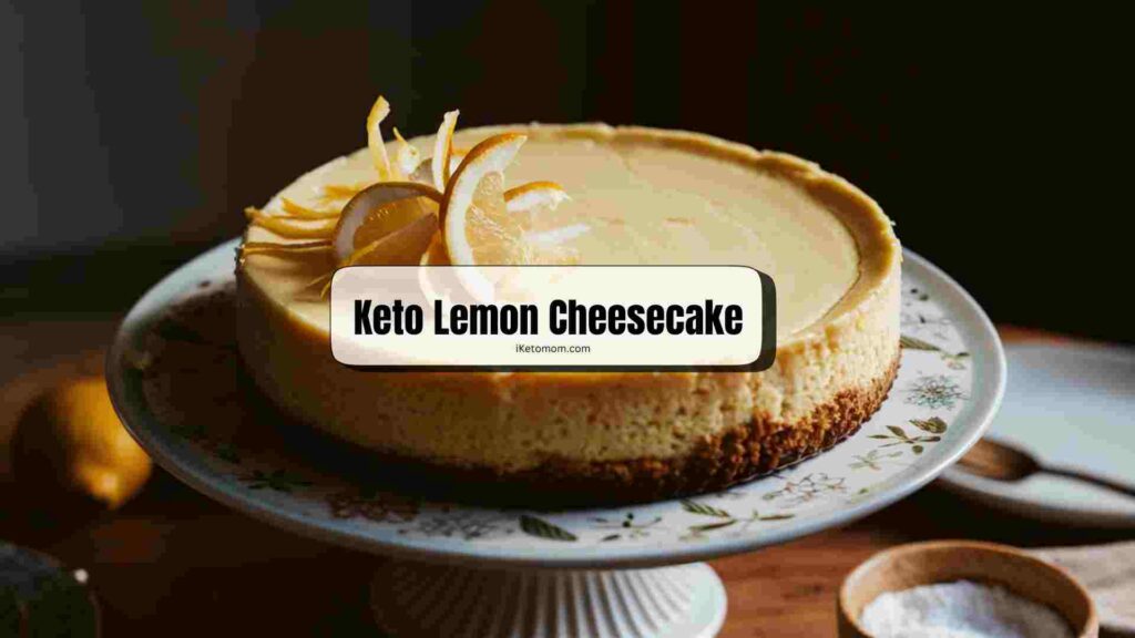 Keto Lemon Cheesecake