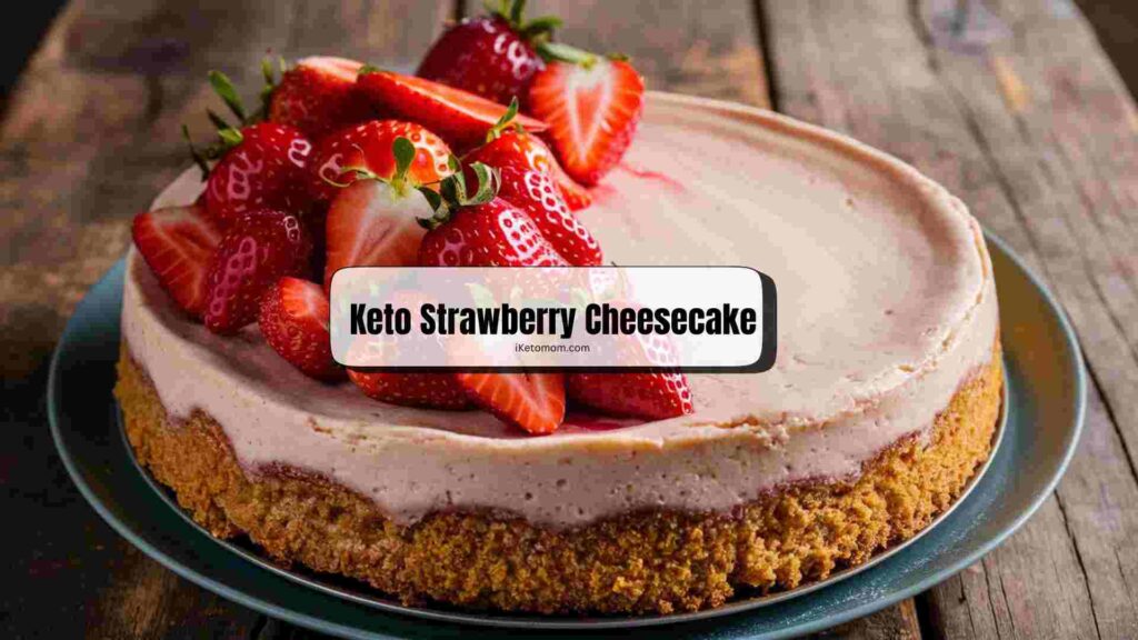 Keto Strawberry Cheesecake