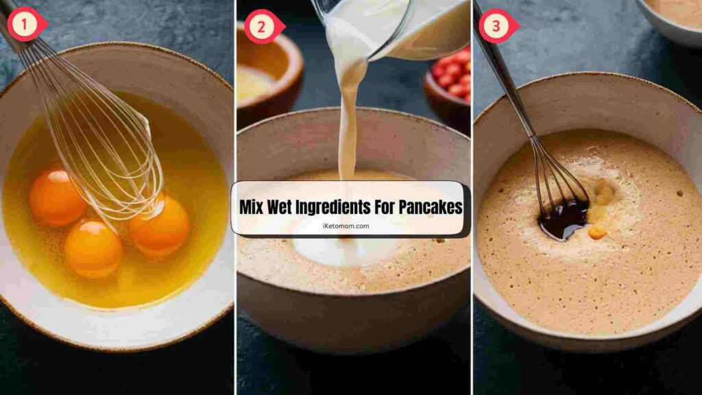 Mix Wet Ingredients For Pancakes