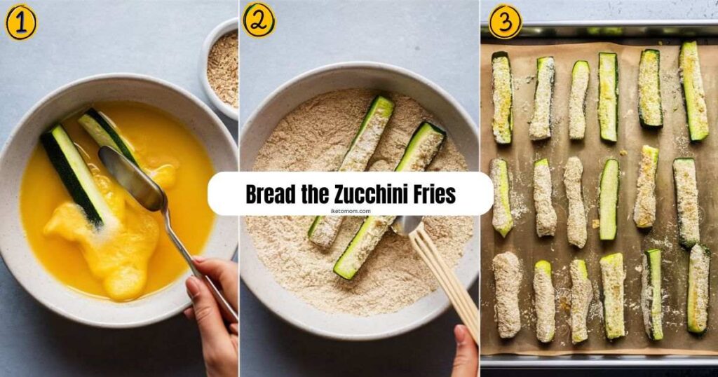 Bread the Zucchini Fries