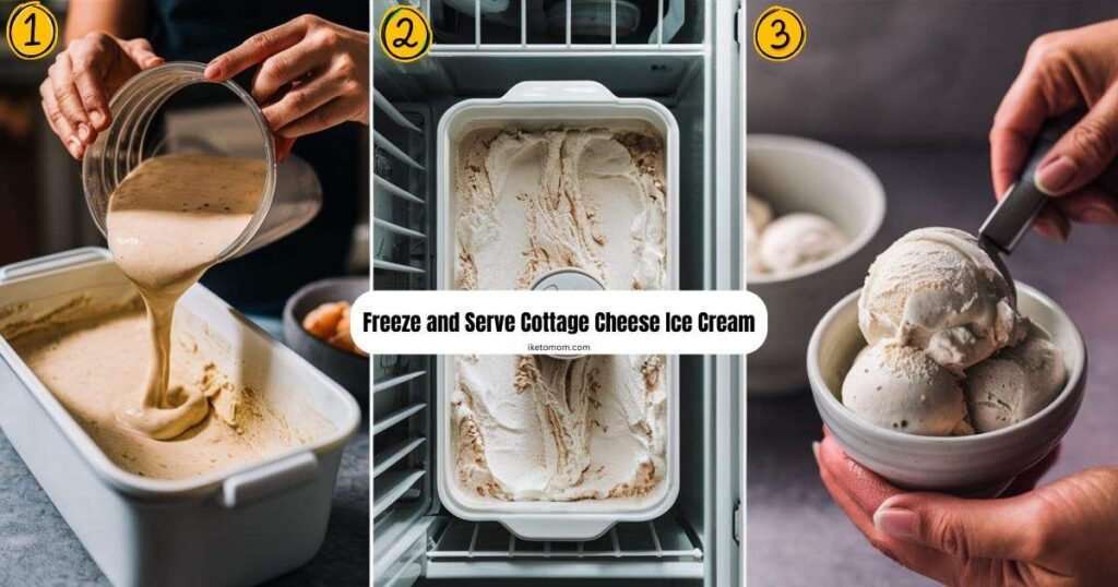 Freeze and Serve Cottage Cheese Ice Cream