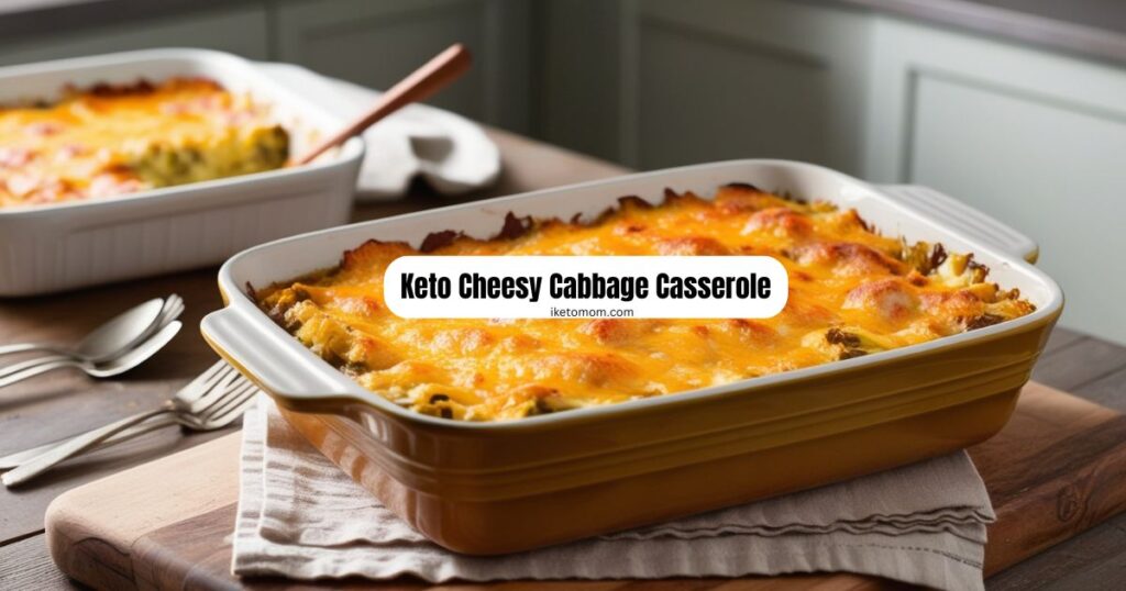 Keto Cheesy Cabbage Casserole