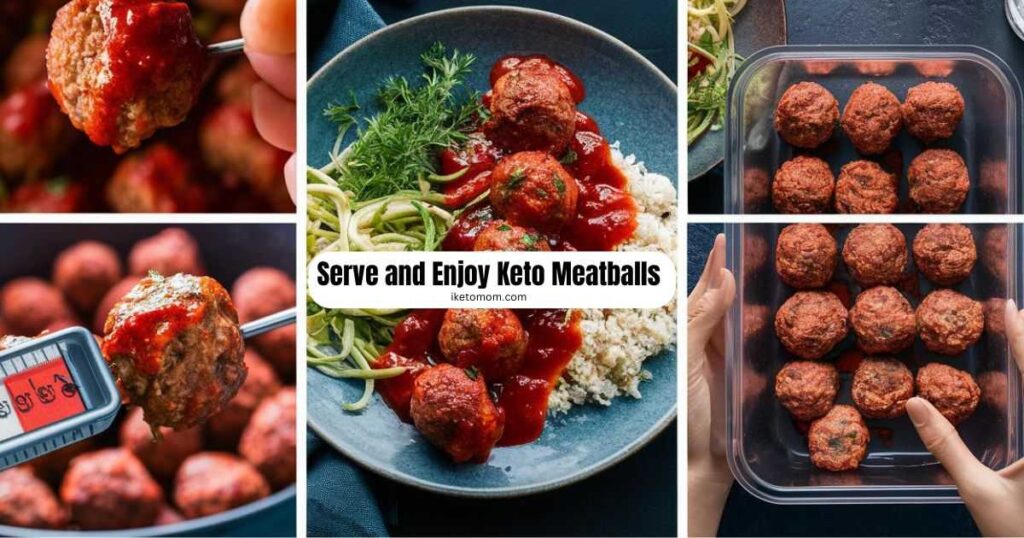 Serve and Enjoy Keto Meatballs