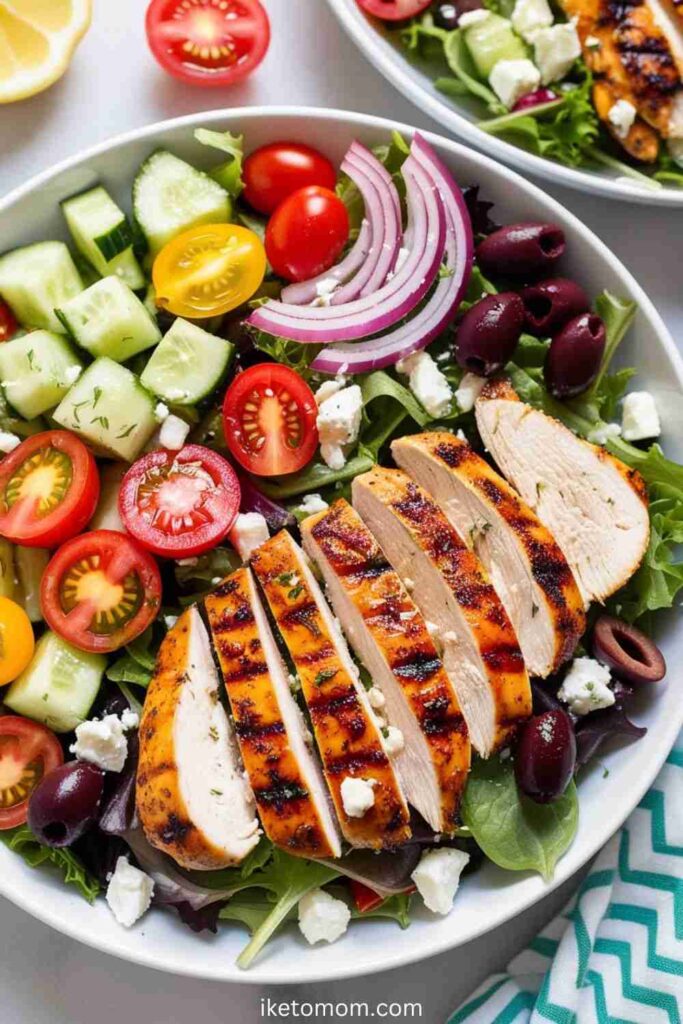 Greek Salad with Grilled Chicken