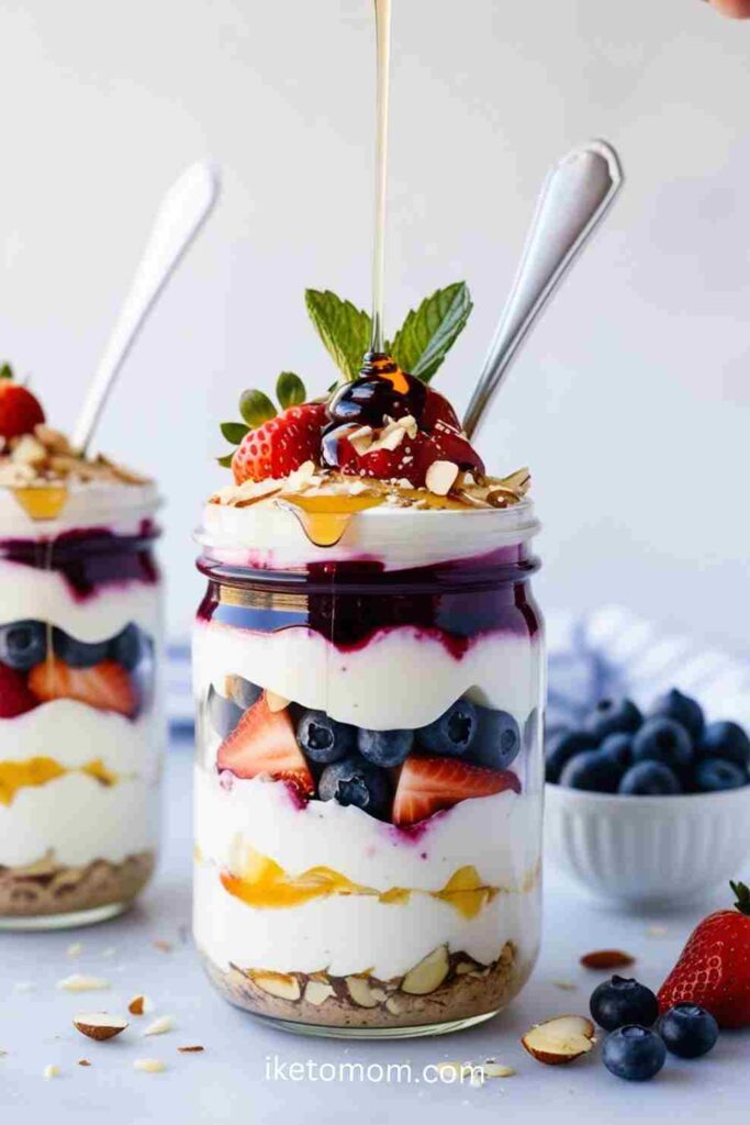 Greek Yogurt Parfait with Berries and Nuts