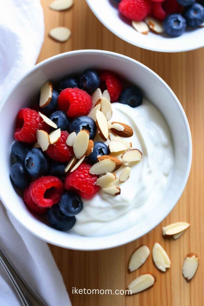 Greek Yogurt with Berries & Almonds