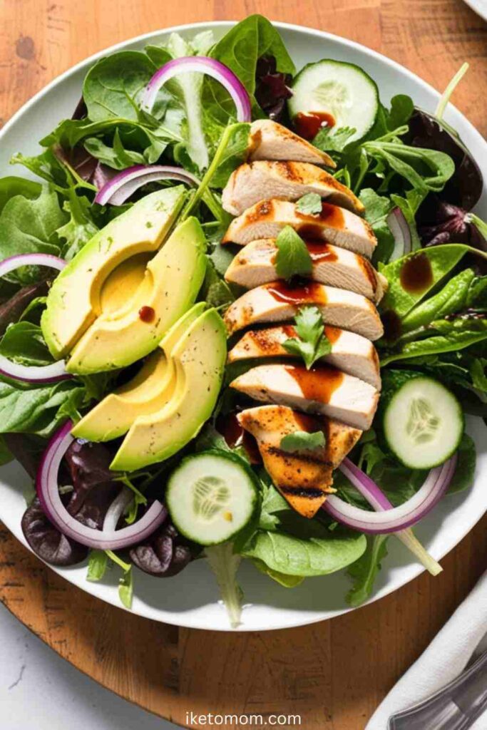 Low Carb Lunch Ideas Grilled Chicken Salad with Avocado