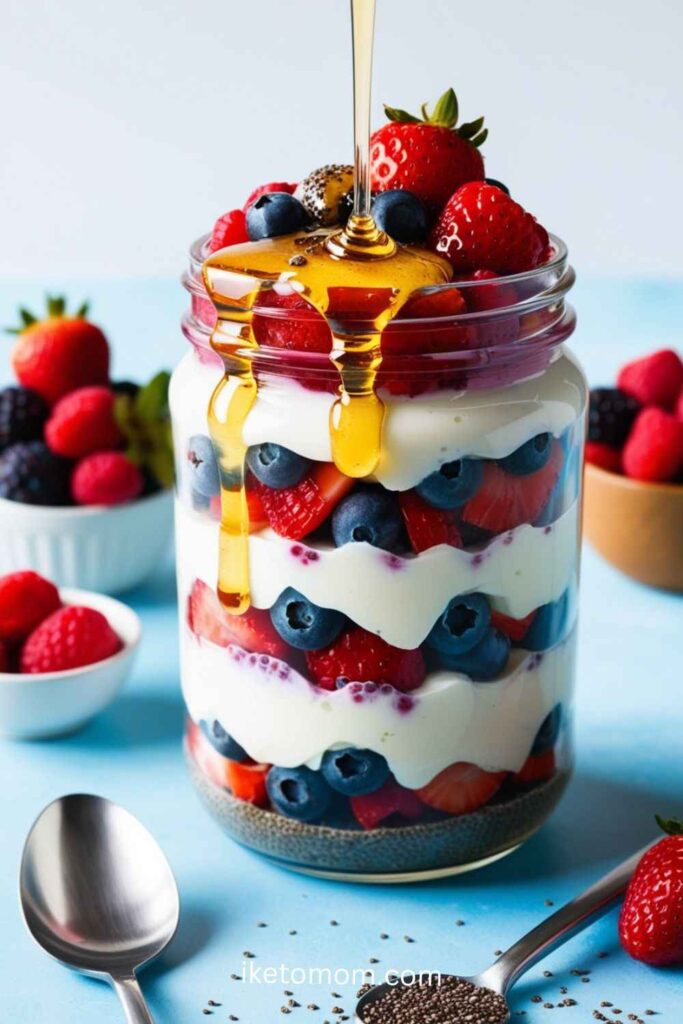 High Protein Snacks For Weight Loss Greek Yogurt and Berry Parfait