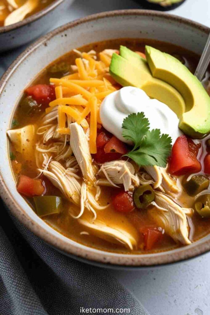 Low Carb Chicken Taco Soup