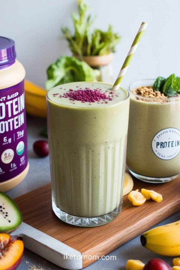 Protein Smoothies with Plant-Based Protein Powder