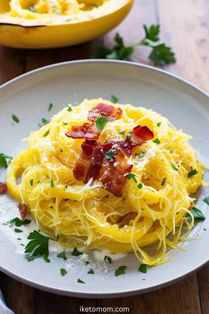 Spaghetti Squash Carbonara