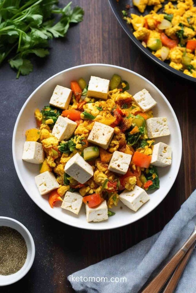 High-Protein Snacks Ideas Tofu Scramble