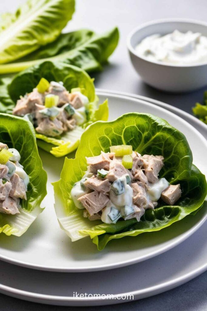 Tuna Salad Lettuce Wraps