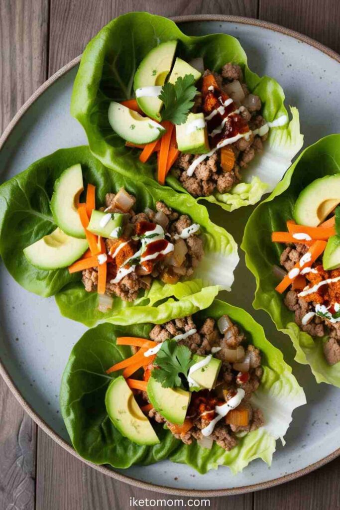 Low Carb Lunch Ideas Turkey Lettuce Wraps