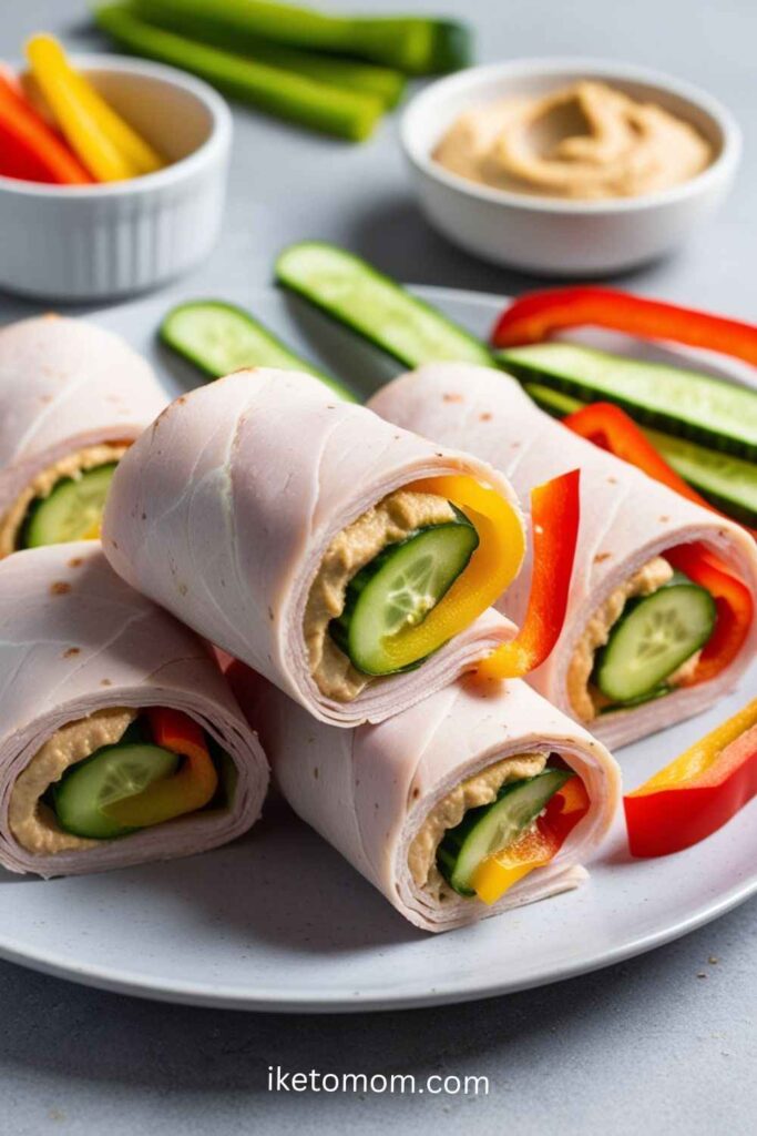 Turkey and Veggie Roll-Ups