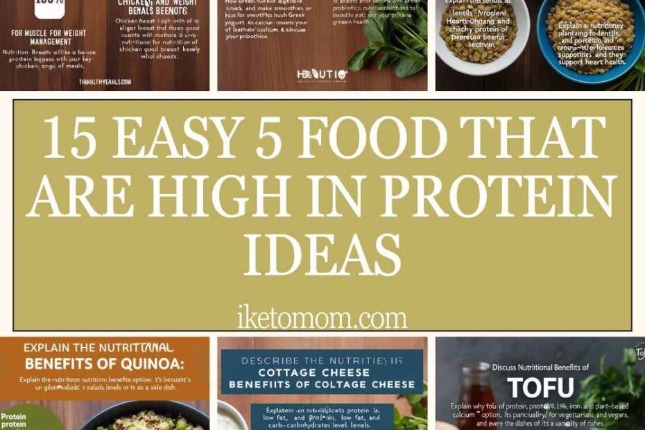 5 Food That Are High In Protein Ideas