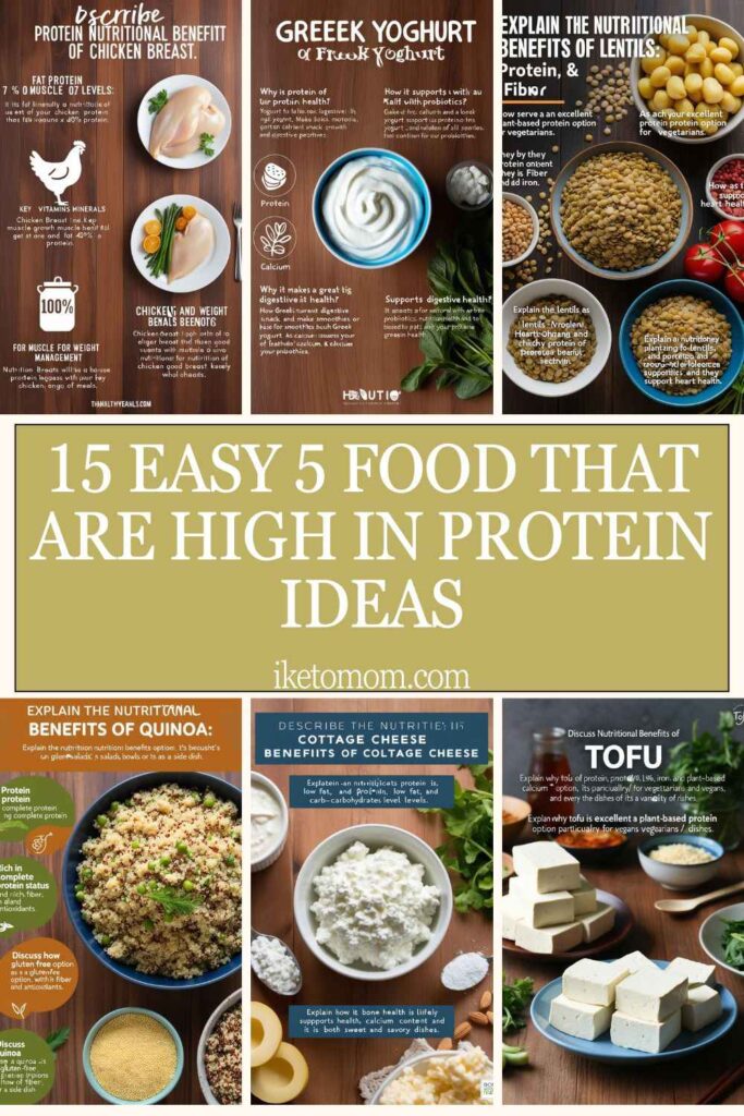 5 Food That Are High In Protein Ideas