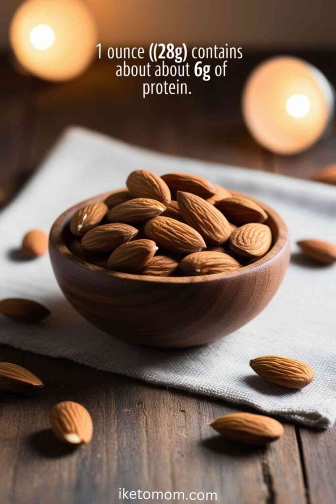 High Protein Foods and Snacks Ideas Almonds