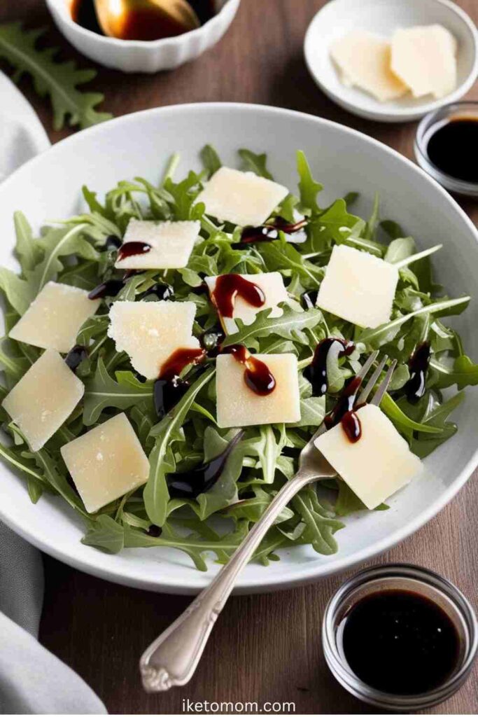 Arugula & Parmesan Salad with Balsamic Glaze