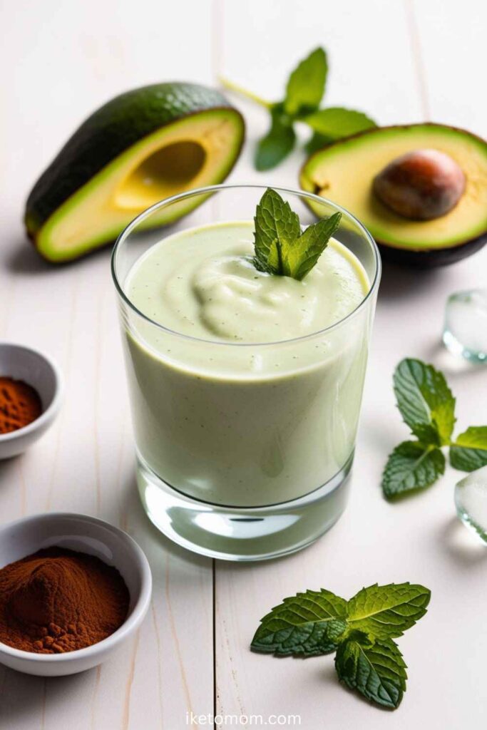 Low Carb Smoothies Recipes Avocado Mint Delight