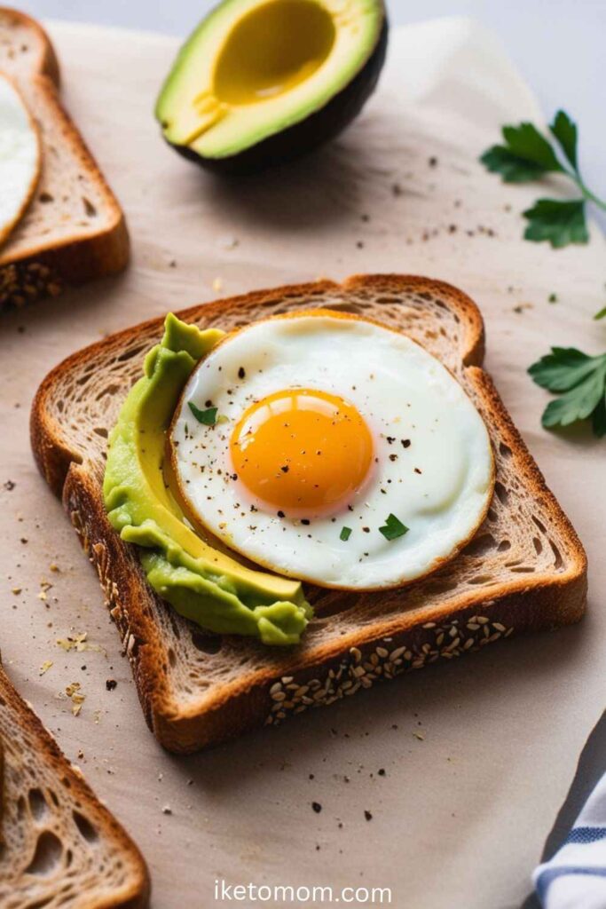 Breakfast Foods High In Protein Ideas Avocado and Egg Toast