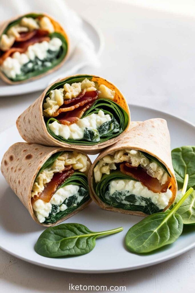 Bacon and Cottage Cheese Wrap