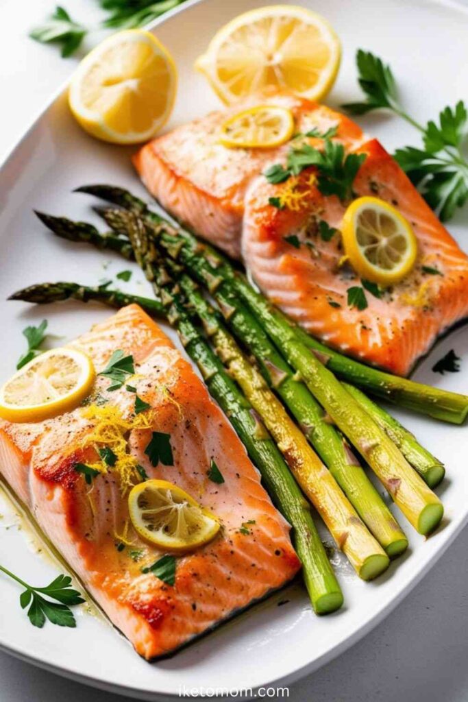 Baked Salmon with Asparagus