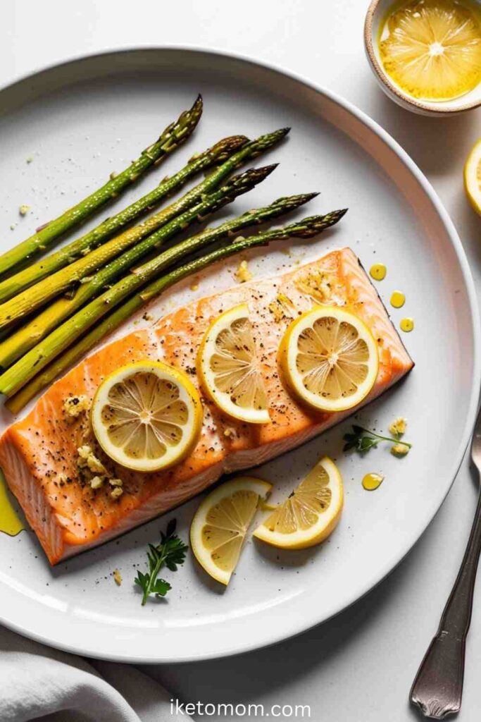 Baked Salmon with Asparagus