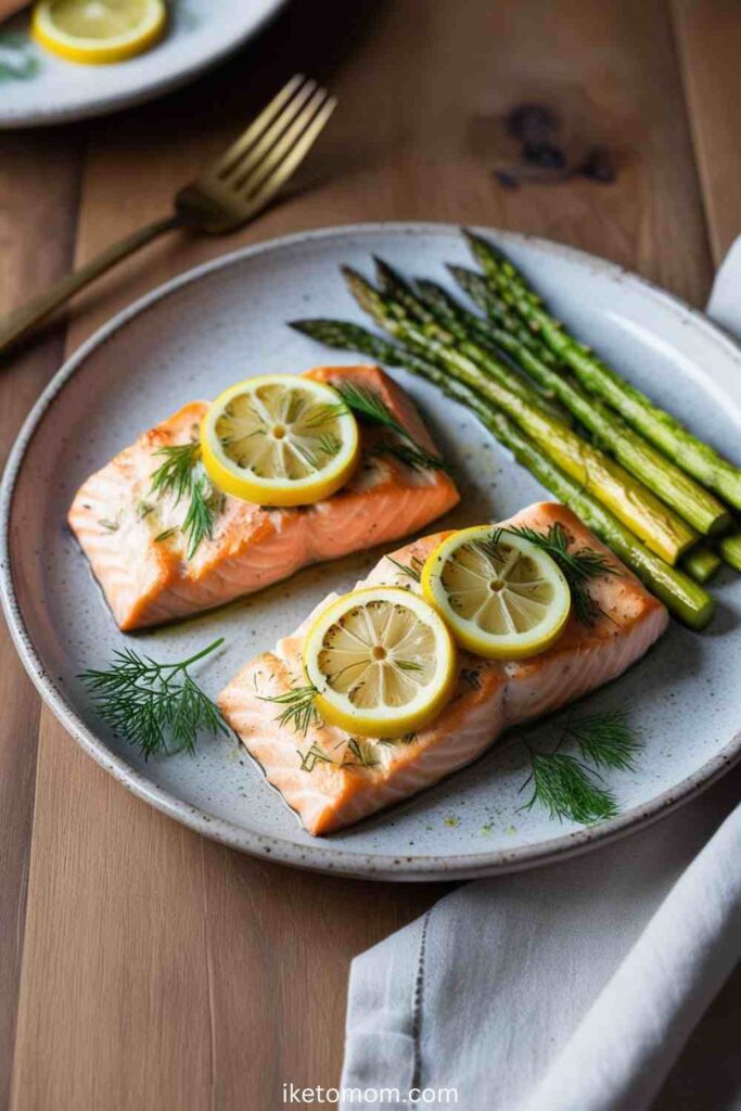 Baked Salmon with Lemon & Dill