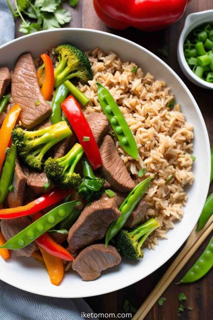 Beef Stir-Fry with Brown Rice